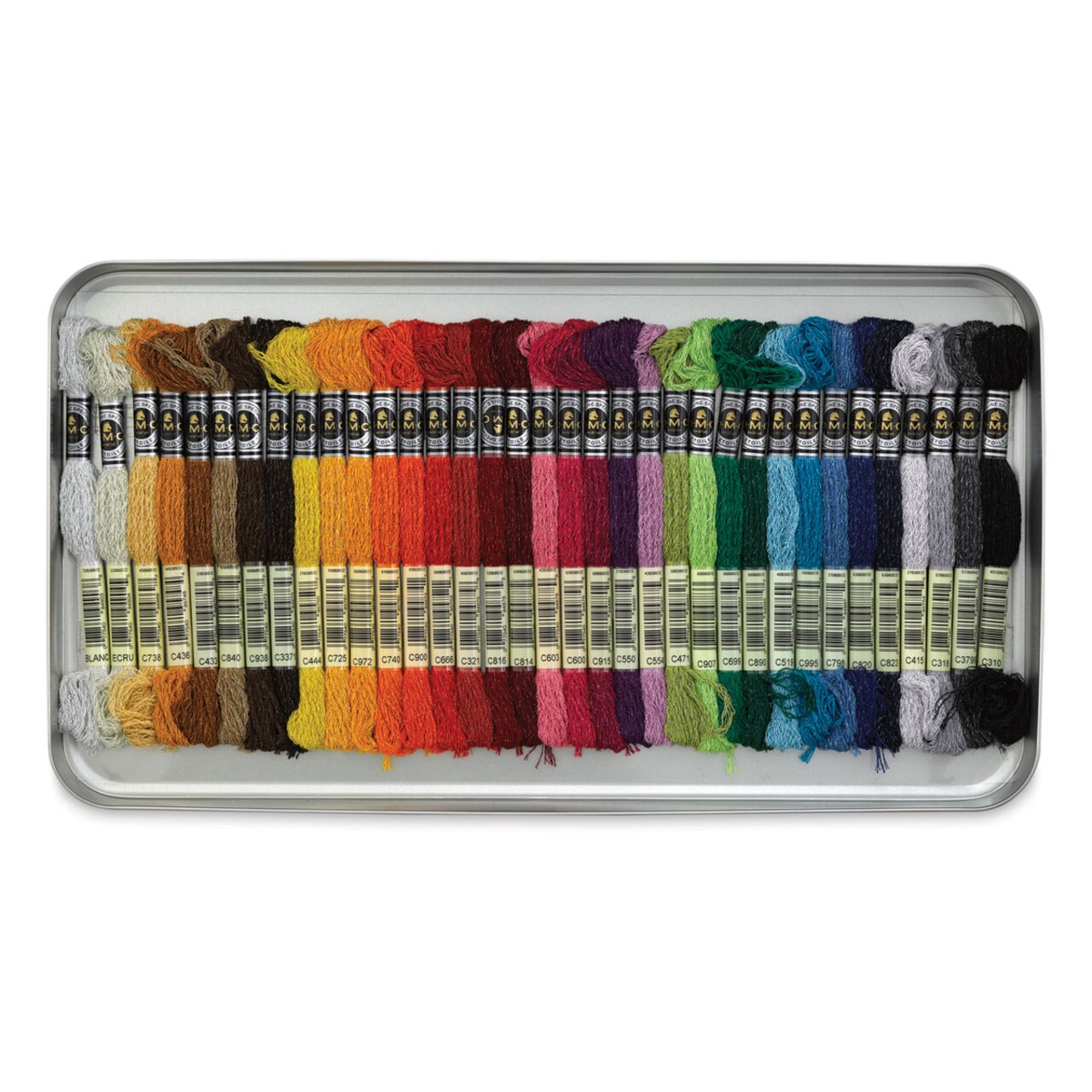 DMC Mouliné Étoile Collector’s Tin Embroidery Floss Set - Set of 35, Assorted Colors